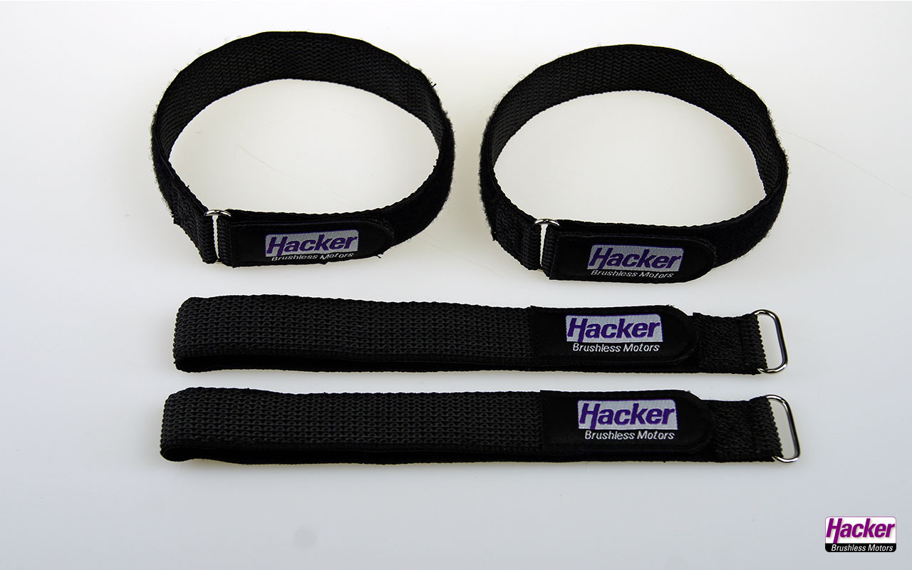 Hacker Kardborrband gummerat 25x500mm 4st