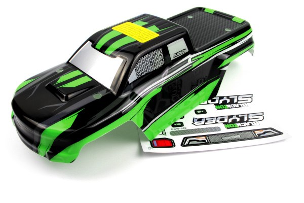 Blackzon 540039 Slyder MT Body (Black/Green)