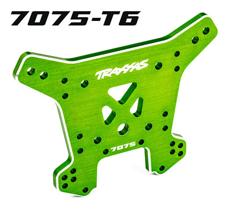Shock Tower Rear Alu HD Green Sledge