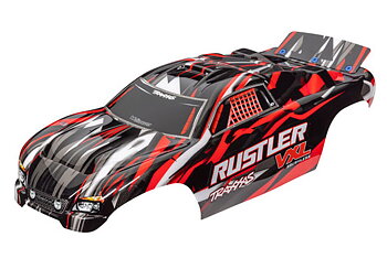 Body Rustler VXL 2WD Red Painted