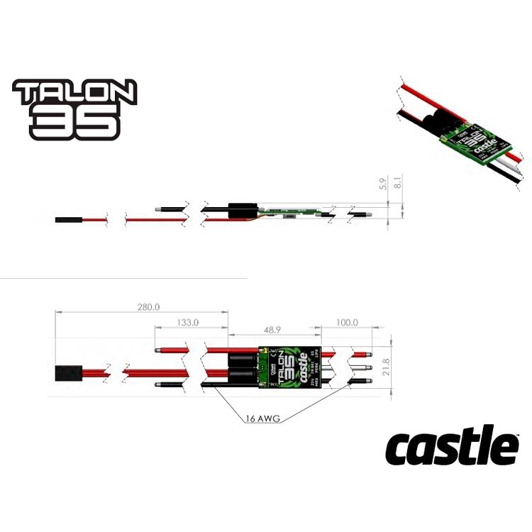 TALON 35 - 25V 35A 5A-BEC ESC - 5