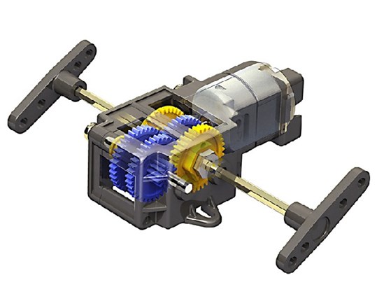 TAMIYA 70167 Single Gear Box (4-Speed) - 2