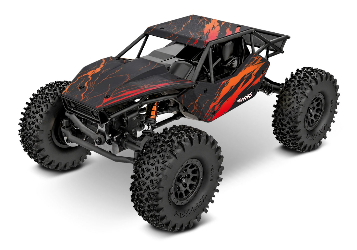 Traxxas TXC-4M 1/18 Extreme Crawler Orange RTR - 3S LiPo/USB Laddare - 6