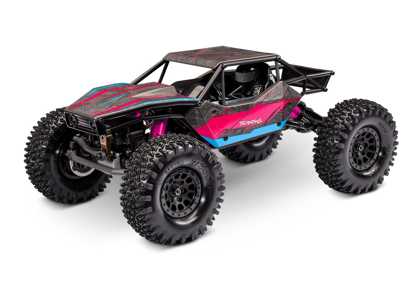 Traxxas TXC-4M 1/18 Extreme Crawler Rosa RTR - 3S LiPo/USB Laddare