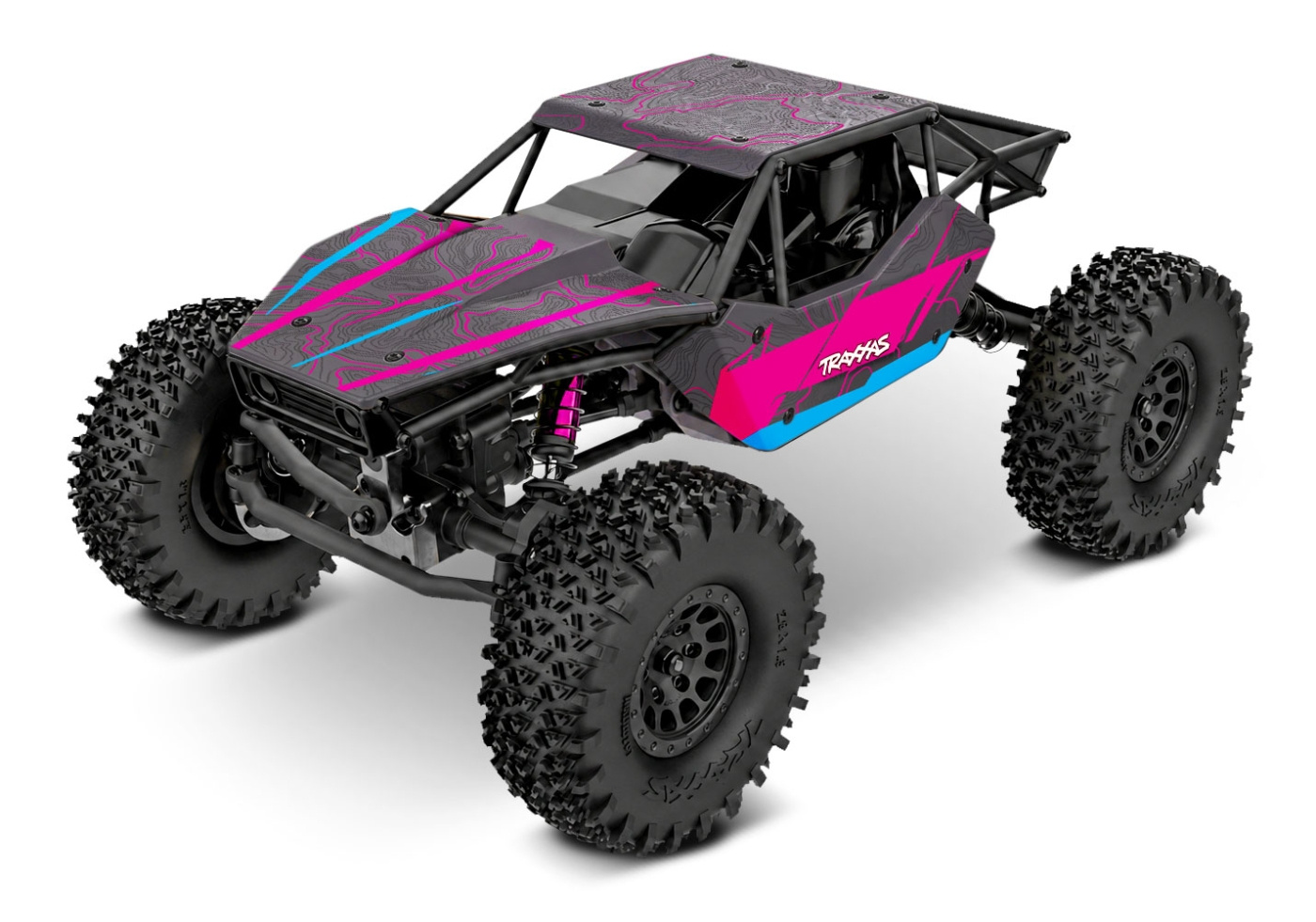 Traxxas TXC-4M 1/18 Extreme Crawler Rosa RTR - 3S LiPo/USB Laddare - 6