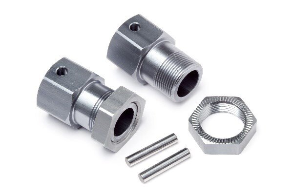 Maverick RC MV24020 Wheel Hexes / Pins With Nuts Pr (Blackout MT)