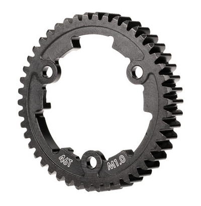 Spur Gear 46-Tooth Steel (Machined Hardened) Wide (1.0M)