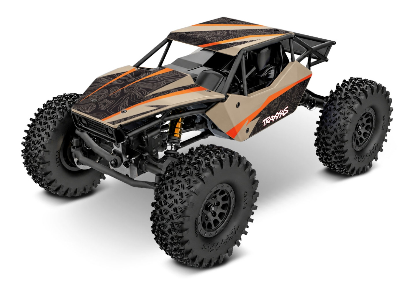 Traxxas TXC-4M 1/18 Extreme Crawler Tan RTR - 3S LiPo/USB Laddare - 6