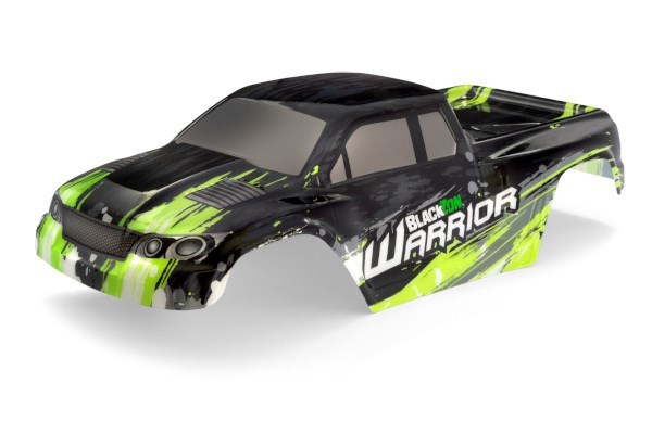 Blackzon 540076 Blackzon Warrior Bodyshell (Black/Green)