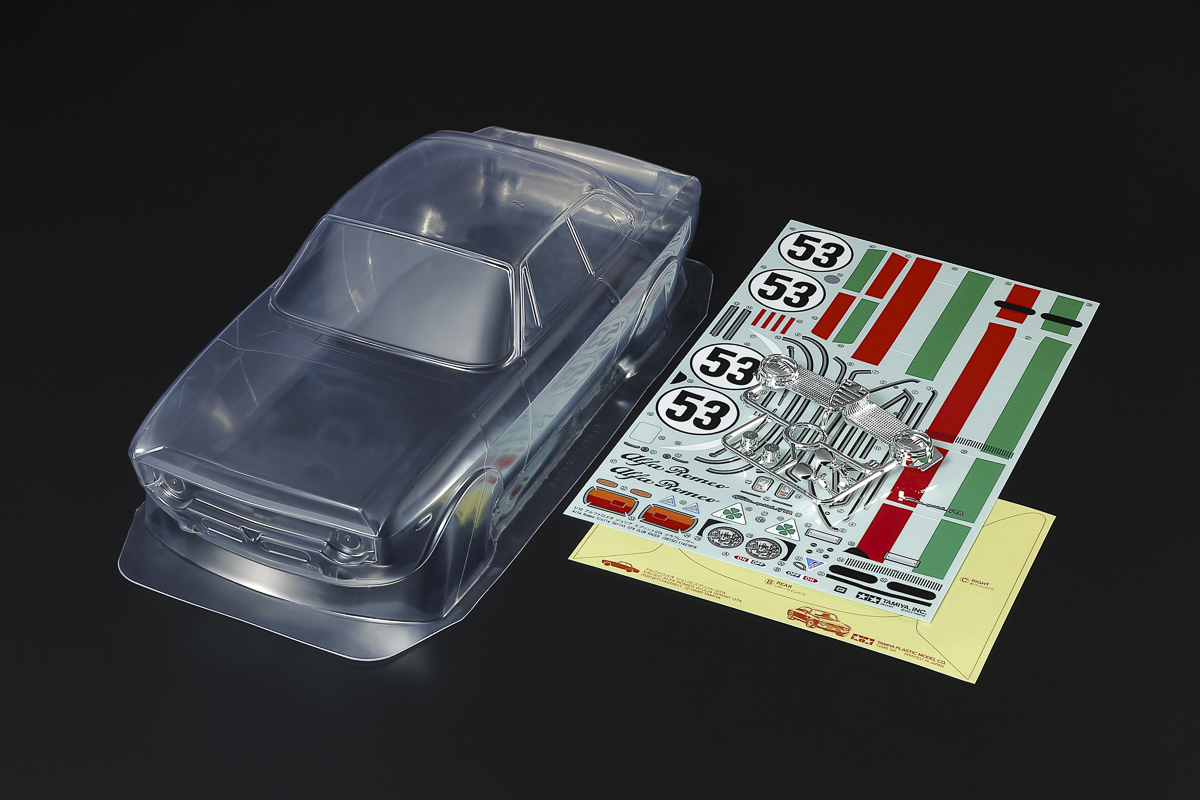 Tamiya 51729 1/10 Scale R/C Alfa Romeo GTA Body Parts Set