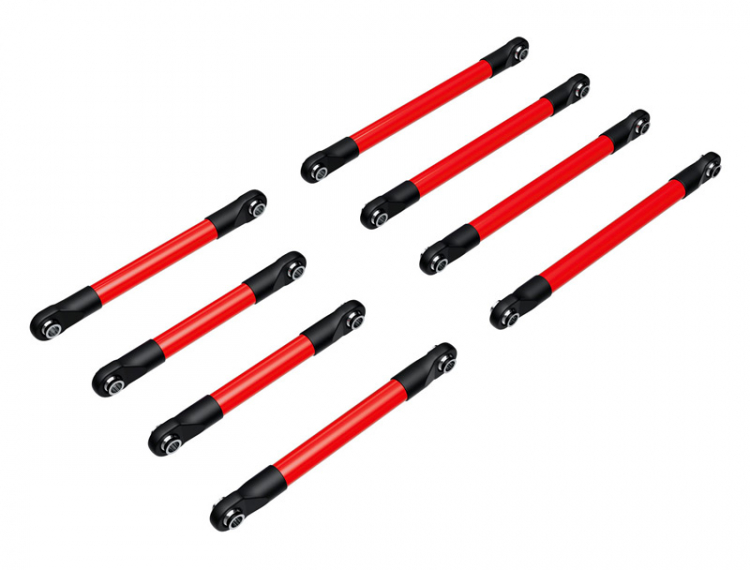 Suspension Link Alu Set F&amp;B Red TRX-4M