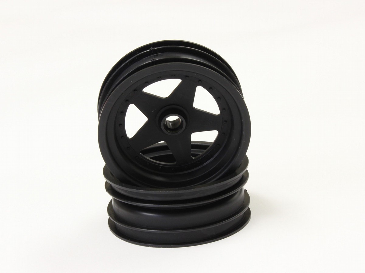 Kyosho SCH005BK Front Wheel Kyosho Scorpion 2014 (2) Black 2.2 inches