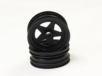 Kyosho SCH005BK Front Wheel Kyosho Scorpion 2014 (2) Black 2.2 inches