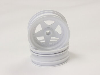 Kyosho SCH005W Front Wheel Kyosho Scorpion 2014 (2) White 2.2 inches