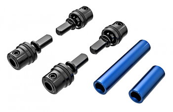 Driveshafts Center Steel/Alu Set Complete Blue TRX-4M
