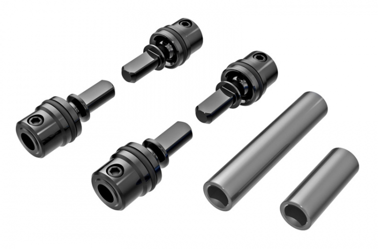 Driveshafts Center Steel/Alu Set Complete Gray TRX-4M