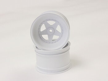 Kyosho SCH006W Rear Wheel Kyosho Scorpion 2014 (2) White 2.2 inches