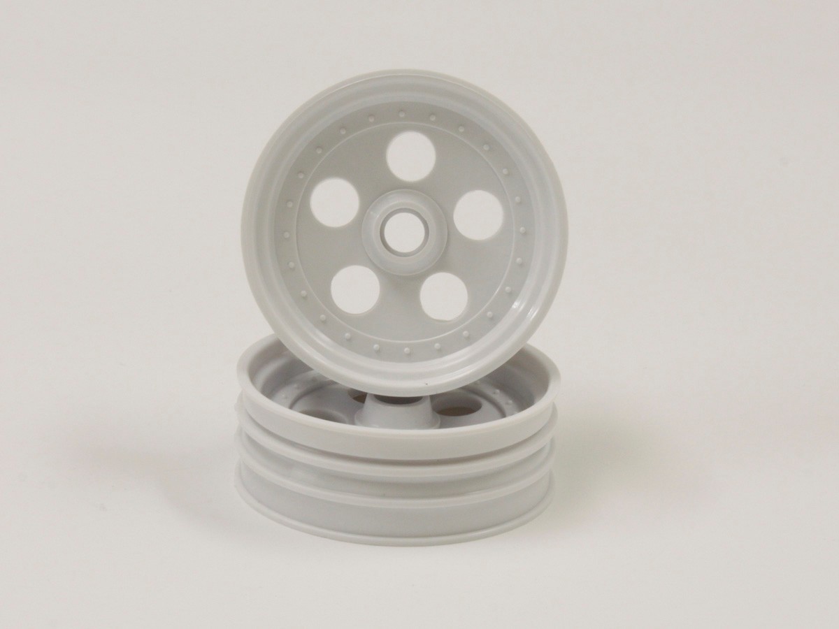 Kyosho SCH007W Front Wheel Kyosho Tomahawk-Ultima JJ (2) White 2.0 inches