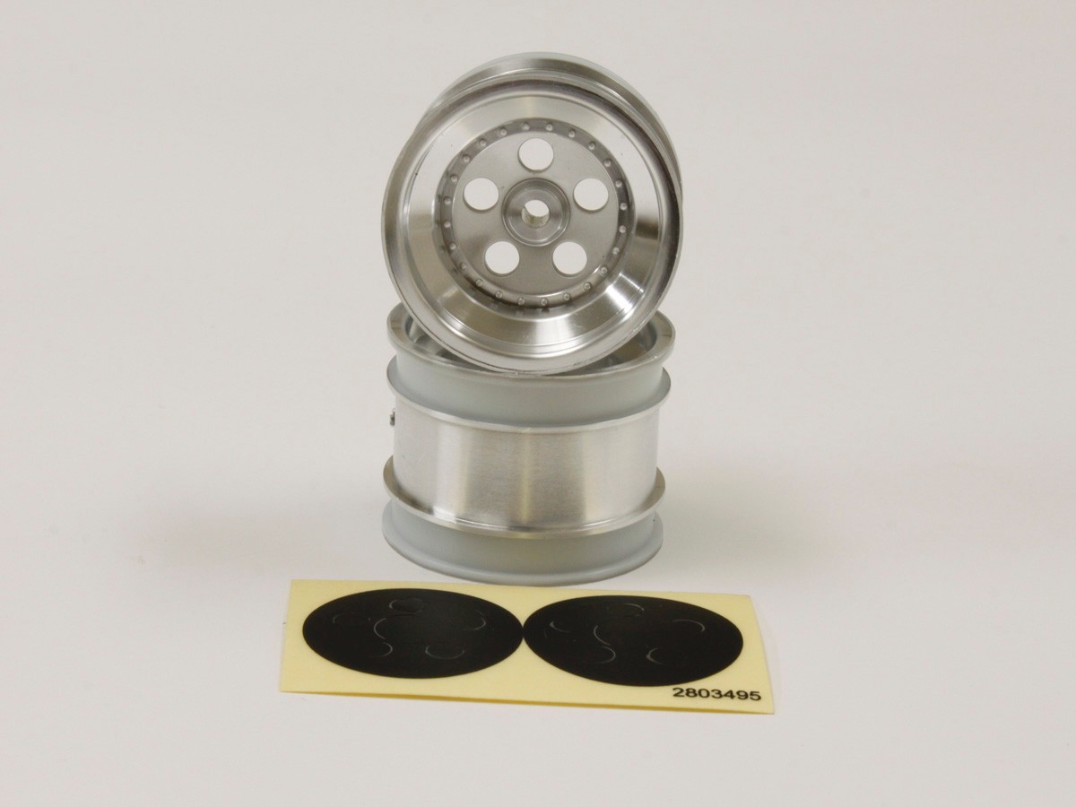 Kyosho SCH008SC Rear Wheel (2) Tomahawk - Satin Chrome