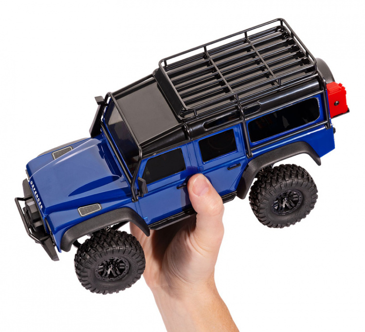 Traxxas TRX-4M 1/18 Land Rover Defender Crawler Silver RTR - 2S LiPo/USB Laddare - 27