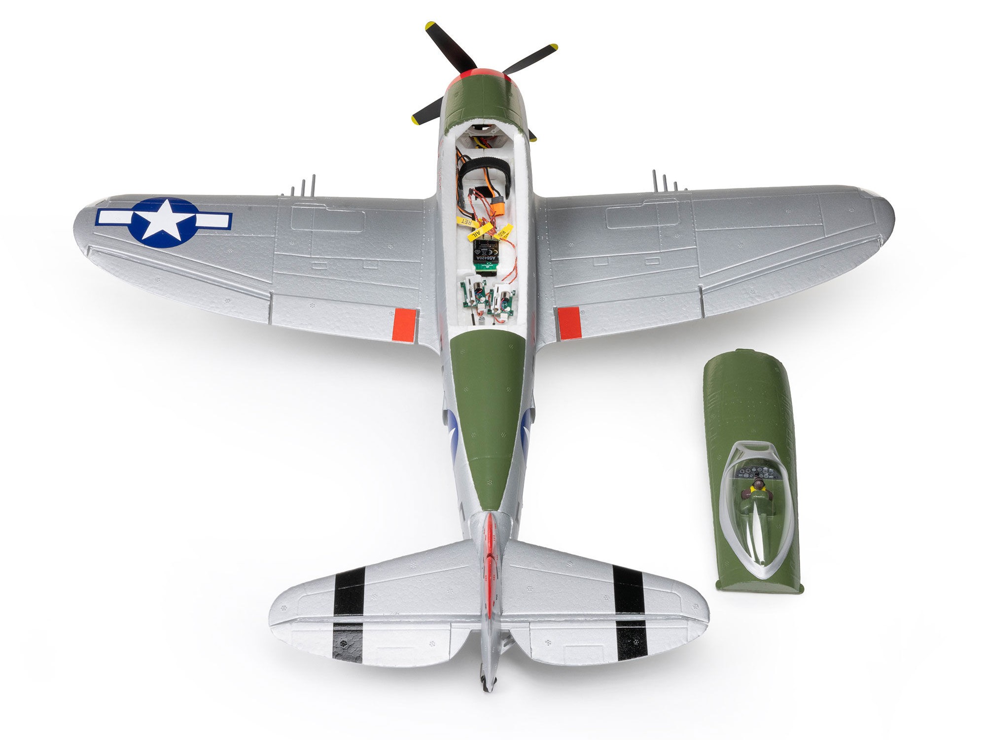 E-Flite EFL07050 Micro P-47 Thunderbolt 625mm BNF Basic with AS3X+ and SAFE Select - 34