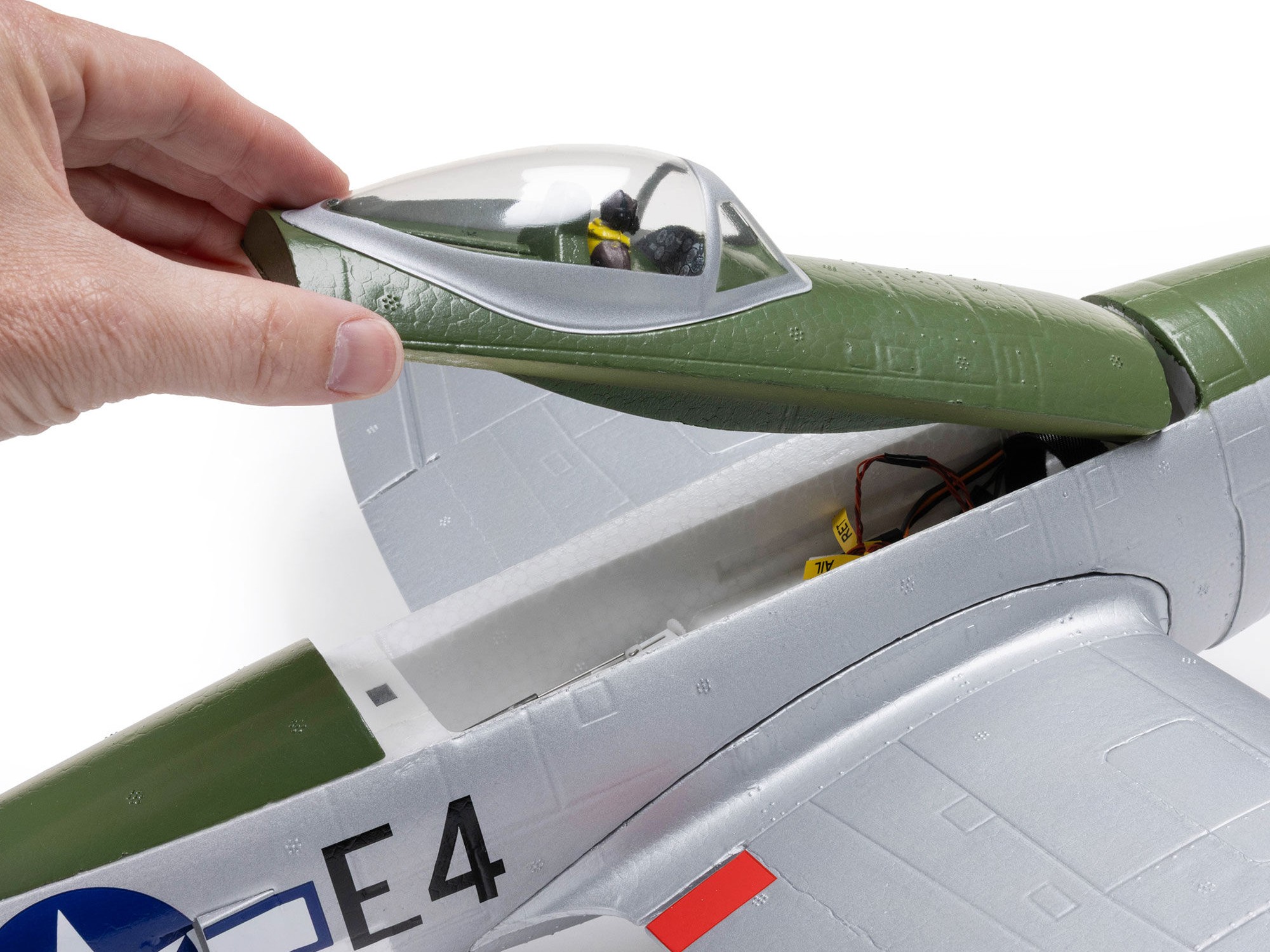 E-Flite EFL07050 Micro P-47 Thunderbolt 625mm BNF Basic with AS3X+ and SAFE Select - 16