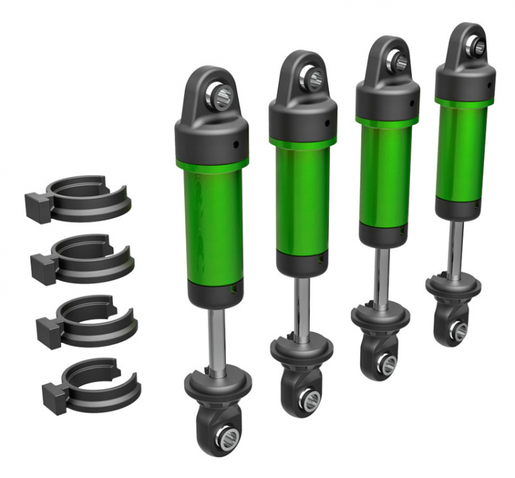 Shocks Alu Green Complete (w/o springs) (4) TRX-4M