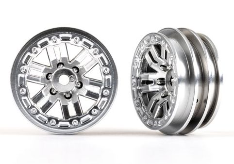 Traxxas 9768-SATIN Fälg 12-Eker Satin Krom 1.0" (2)