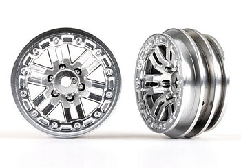 Traxxas 9768-SATIN Fälg 12-Eker Satin Krom 1.0" (2)