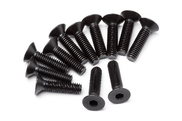 Maverick RC MV24072 Flat Head Screw M4x16mm 12 Pcs