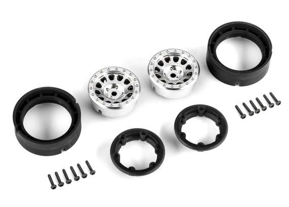 Traxxas 9781-SATIN Fälg Method Race 105 Beadlock Matt Krom 1.0" (2)