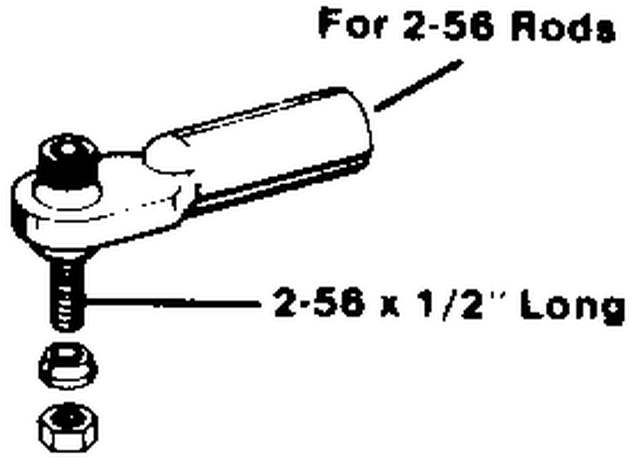 Du-Bro 860 Kulled öppen 2-56 12st - 2