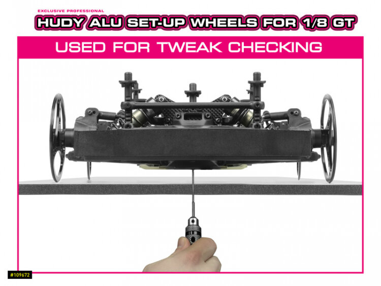 Hudy Set-Up Hjul 1/8 GT (4) - 6