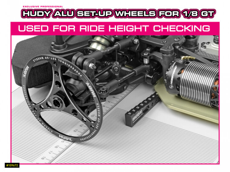 Hudy Set-Up Hjul 1/8 GT (4) - 5