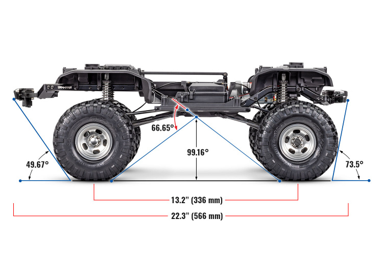 Traxxas TRX-4 Crawler F150 High Trail Blå RTR - 22