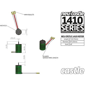 Castle Creations Motor Inrunner 1410 3800KV