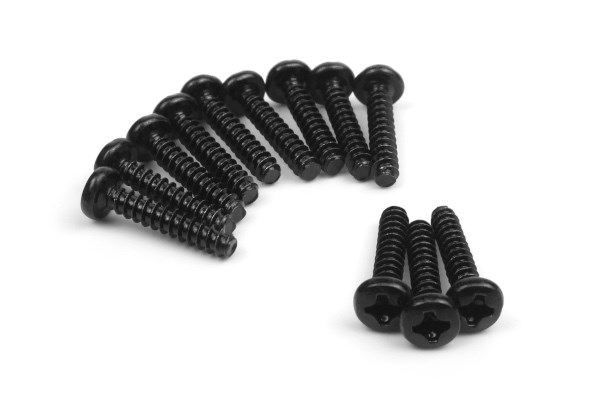 Blackzon 540156 Pan Head Self Tapping Screws 3x15mm (12pcs)