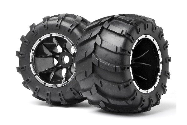 Maverick RC MV24107 Mounted Wheels and Tyres 2 Pcs (Blackout MT) - 2