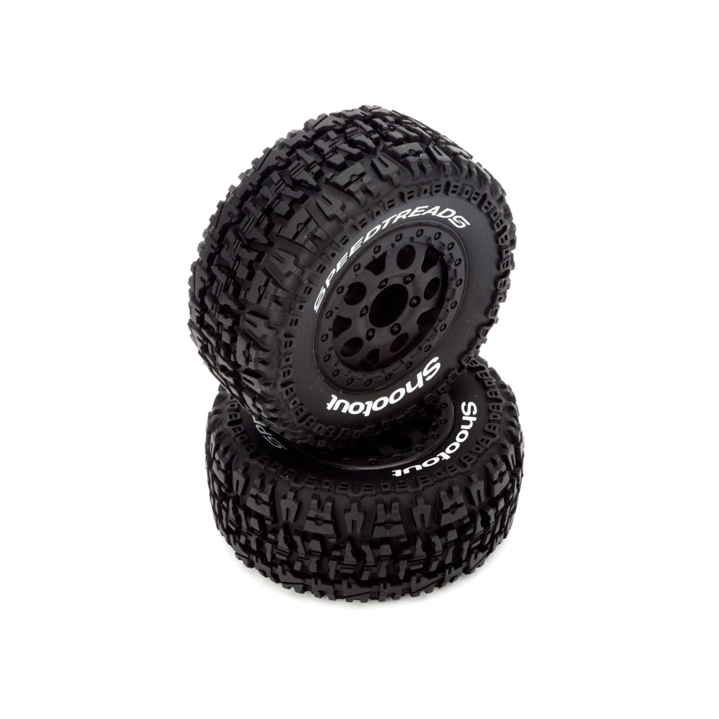 ECX Prmnt Tire Set (2), Black: Torment