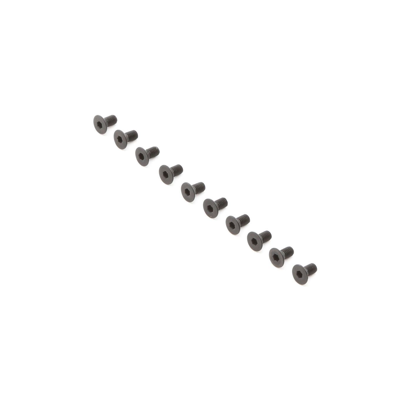 TLR TLR235008 Flat Head Screws, M3 x 6mm (10)