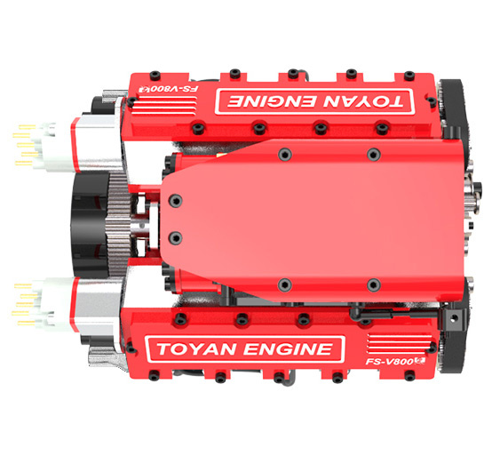 Toyan FS-V800GCS 8-Cyl Methanol Engine 4-Stroke Kit - 4