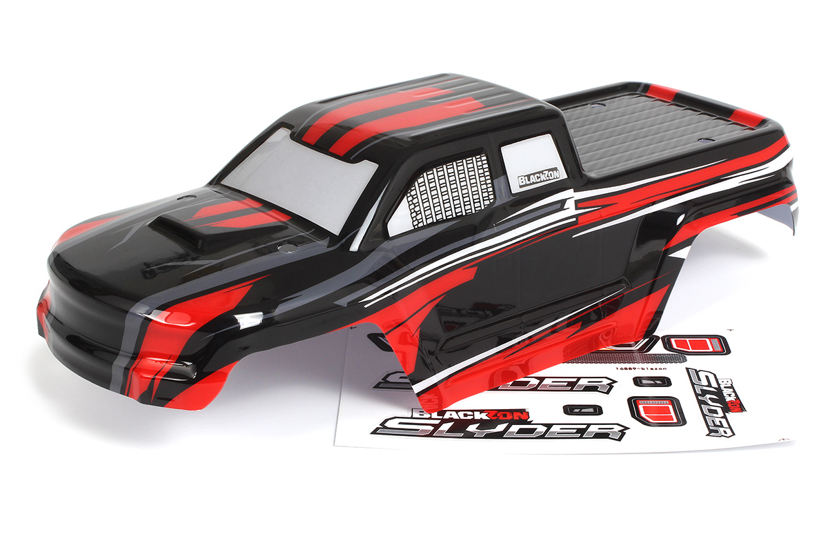 Blackzon 540190 Slyder MT Body (Black/Red)