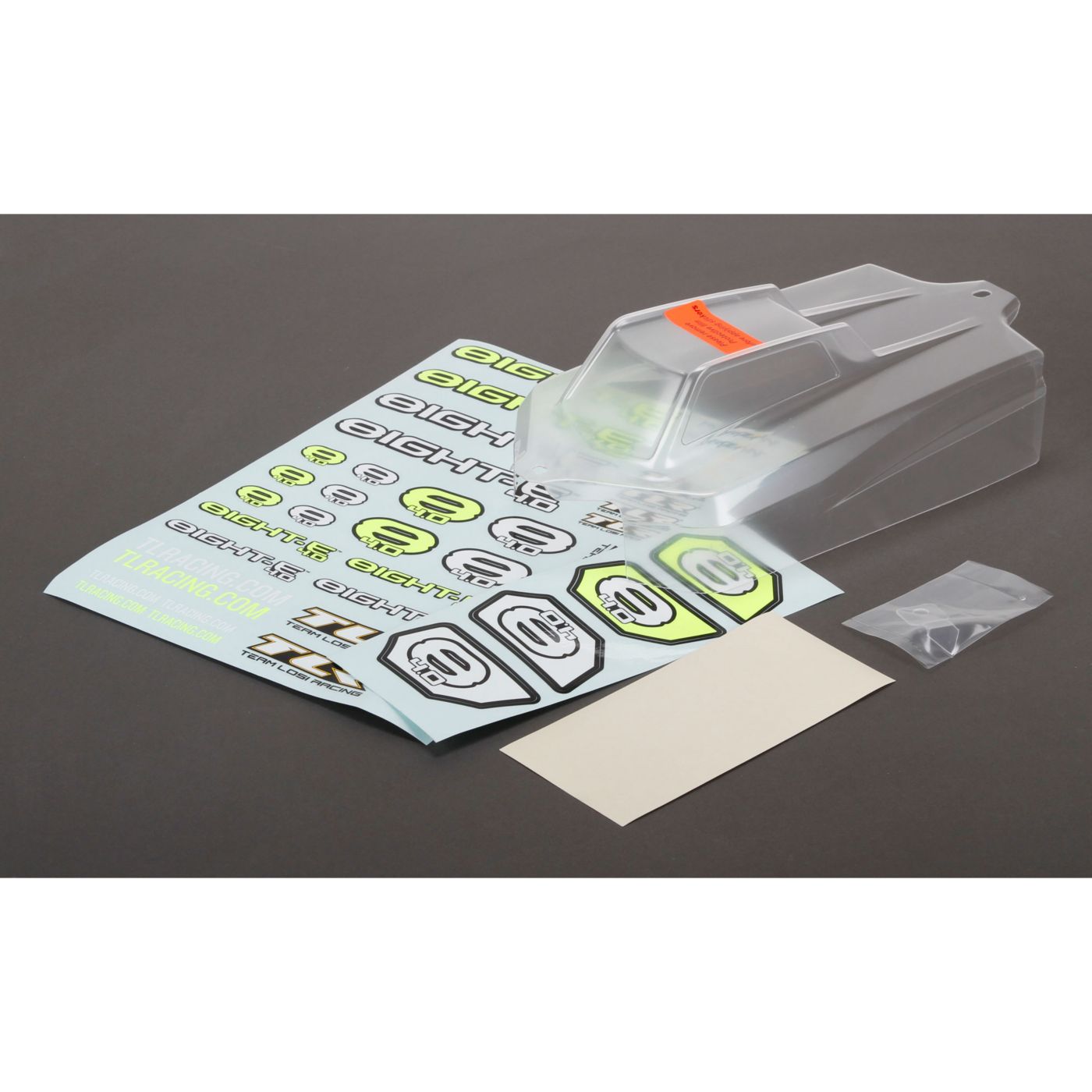 TLR TLR240007 Body Set, Clear: 8IGHT-E 4.0