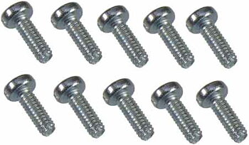 2 x 6mm Slotted Machine Screw