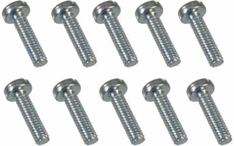 2 x 8mm Slotted Machine Screw