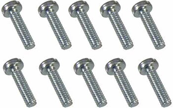 2 x 8mm Slotted Machine Screw