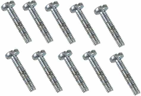 2 x 10mm Slotted Machine Screw