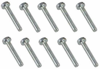 2 x 12mm Slotted Machine Screw