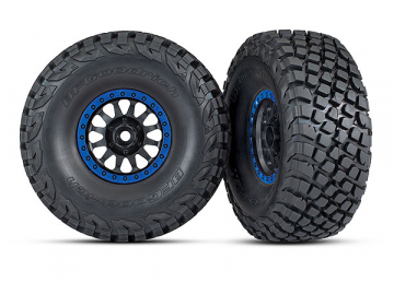 Traxxas 8474X Däck & Fälg Baja KR3/Method Race Svart-Blå (2)  UDR
