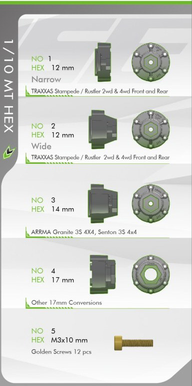 LOUISE RC WORLD LT3227SX Tires & Rims ST-PIONEER 1/10 Soft (Loose 12, 14, and 17 mm Hex) (2) - 6